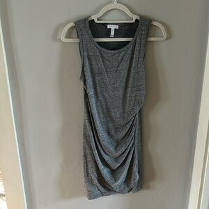 Leith grey cotton poly blend sleeveless dress